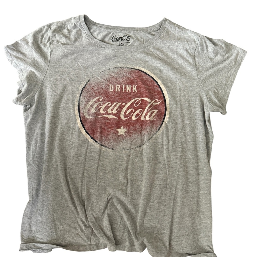 Coca Cola Women's Gray T-Shirt